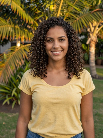 Mariana, 25, Dominican single from Santo Domingo in a tropical garden seeking a partner