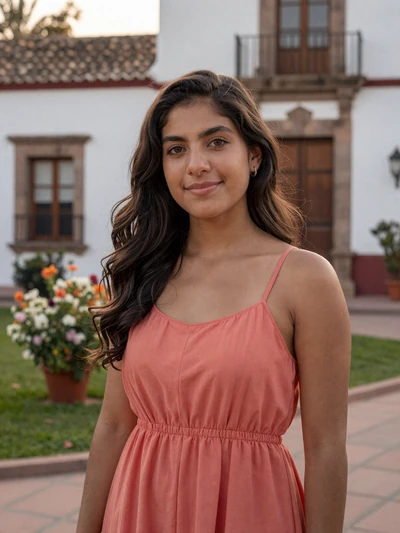 Daniela, 27, verified Peruvian single from Arequipa in a beautiful colonial courtyard