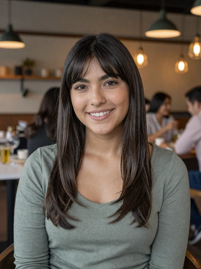 Mariana, 23, Mexican single from Monterrey at a modern restaurant