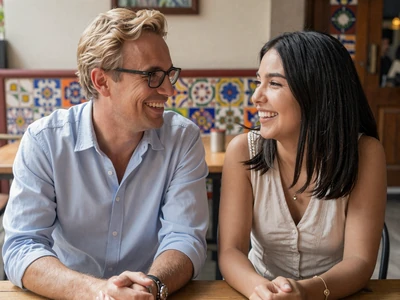 Michael and Carolina, happily married couple from Texas and Mexico City