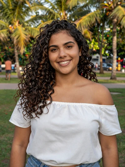 Camila, 31, Colombian single from Barranquilla in a tropical park ready for a serious relationship